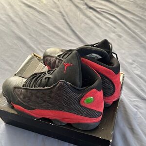Jordan Black and Red Retro Sneakers